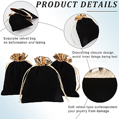 Бархат ювелирных мешки сумки&nbsp;TP-BBC0001-09C-03