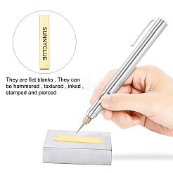 Наборы для самостоятельной штамповки пустых бирок для изготовления ожерелий&nbsp;DIY-SC0013-40G