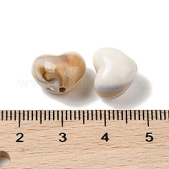 Двухцветные непрозрачные акриловые бусины MACR-M044-18