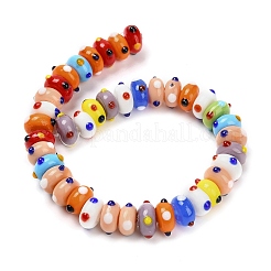 Бусины ручной работы в технике лэмпворк с неровностями LAMP-Z015-02