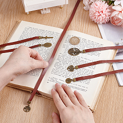 4 шт. закладка из коровьей кожи AJEW-HY00013