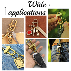 3 шт. 3 стиля латунных застежек для брелка FIND-CA0005-86