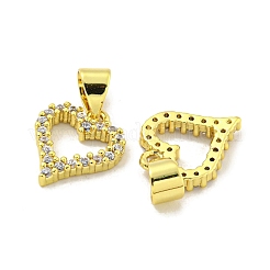 Подвеска из латуни с микропаве из прозрачного кубического циркония&nbsp;KK-B091-32G