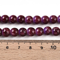 Выпечка окрашенные стеклянные бусины пряди&nbsp;DGLA-N008-8mm-04