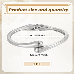 1шт. браслеты-манжеты из сплава в форме капли&nbsp;BJEW-LP0015-26P