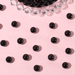 120 шт. бусины из натурального черного оникса G-PA0001-06B