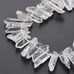 Природных кристаллов кварца бисер нитей G-R435-09F