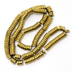 Гальванизировать немагнитных синтетический гематит бисер пряди&nbsp;G-WH0015-02C