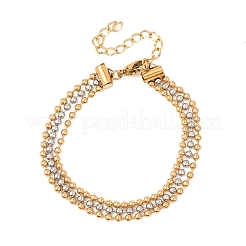 Многорядные браслеты из шариковой цепочки из нержавеющей стали 304 BJEW-C128-01A