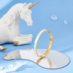 1шт. браслеты из нержавеющей стали с рифлением STAS-UN0042-51G