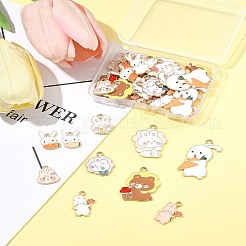 40 шт. Подвески из сплава с эмалью ENAM-FS0002-40