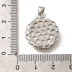 Латунь с резными подвесками из натуральных ракушек KK-Z091-05P-03