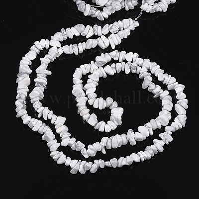 Синтетические Howlite чипы бисер пряди F048-1