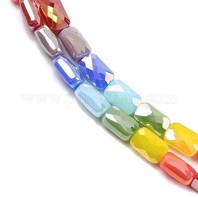 Стеклянные бусины с гальваническим покрытием  EGLA-D300-05-11-1