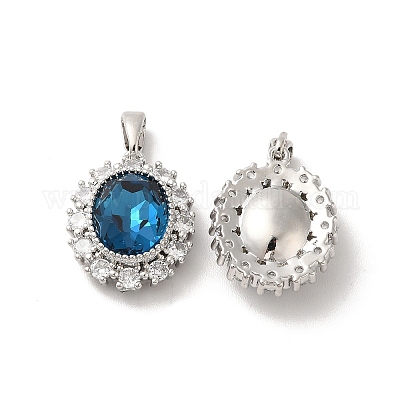 Латунные микро проложить кубического циркония подвески KK-M243-01P-1