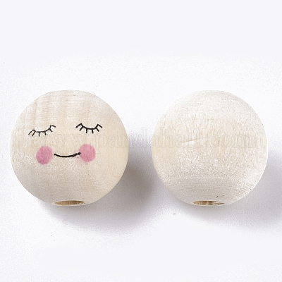 Европейский бисер из натурального дерева X2-WOOD-S055-17-1