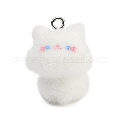 Подвески из непрозрачной смолы в форме кошки RESI-S026-01P-B-1