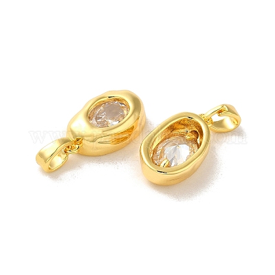 Латунные микро проложить кубического циркония подвески KK-H461-04G-1