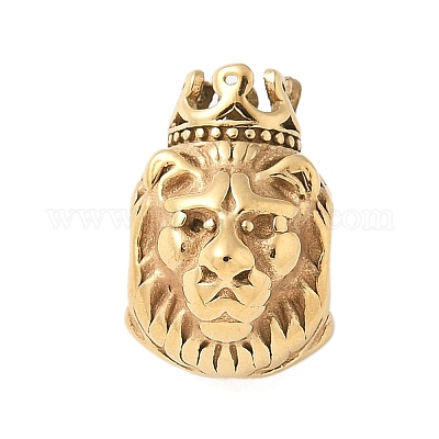 Европейские бусины из нержавеющей стали 304 STAS-S185-02G-1