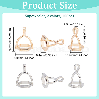 100 шт. 2-х цветные литые скобы FIND-OC0002-10-1