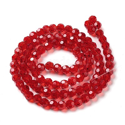 Прозрачные стеклянные бусины EGLA-A035-T6mm-D07-1