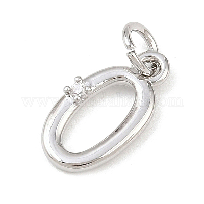 Латунные микропаве прозрачные кубические циркониевые подвески KK-P339-27P-1