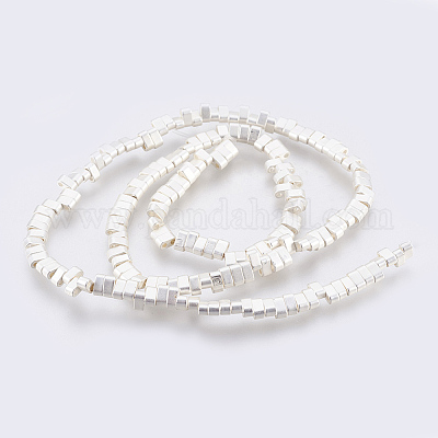 Гальванические синтетические немагнитные гематитовые бусины с 2 отверстием G-E495-11A-03-1