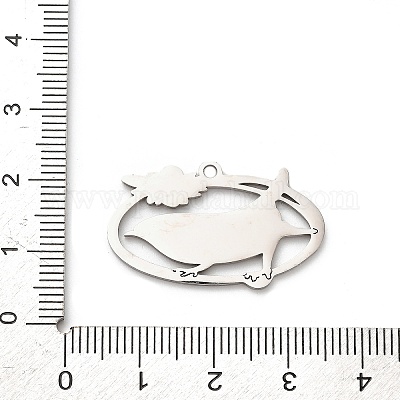 Подвески из нержавеющей стали 304 с эмалью STAS-Z123-01P-1