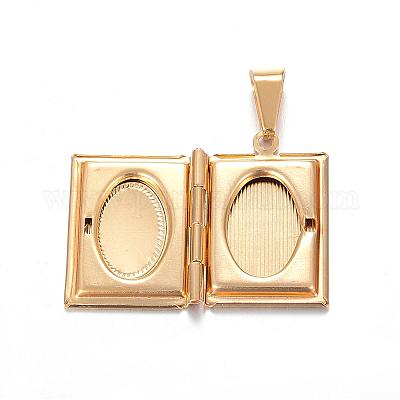 Ионное покрытие (ip) 316 хирургическая нержавеющая сталь медальон подвески STAS-N0016-06G-1