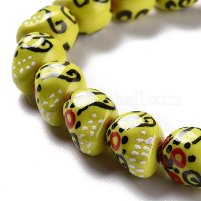 Фарфоровые бусины ручной работы LAMP-F020-38B-1