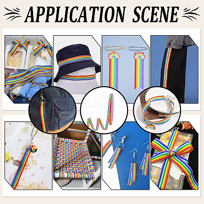 Полиэстеровая лента аксессуар для одежды DIY-WH0678-93A-1