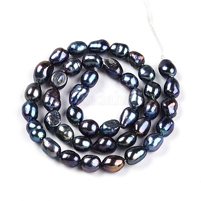 Нити из натурального культивированного пресноводного жемчуга PEAR-N014-06G-05-1