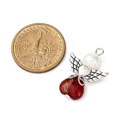 7 шт. подвески из стекла миллефиори 7 цветов PALLOY-JF04210-1