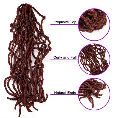 Вязание крючком волос OHAR-G005-05C-1