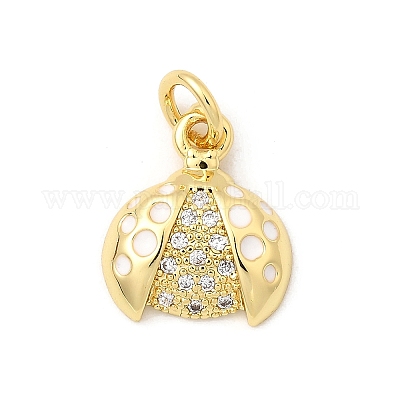 Латунные микро проложить кубического циркония подвески KK-I359-02G-01-1