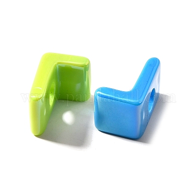 УФ-покрытие непрозрачные акриловые европейские бусины SACR-Z007-01L-1