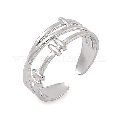 Кольца-манжеты из нержавеющей стали 304 для женщин RJEW-A079-04D-P-1