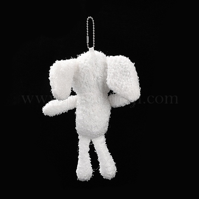 Мягкая плюшевая игрушка из полипропилена с рисунком кролика HJEW-K043-04-1