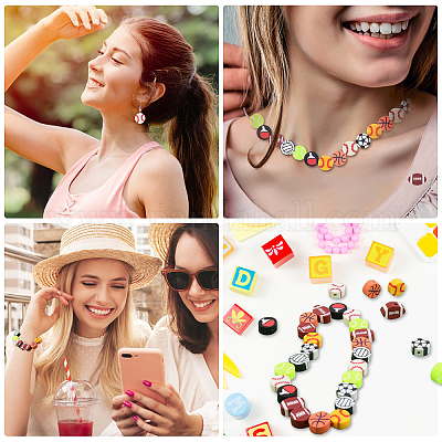 360шт 9 стилей ручной работы из полимерной глины CLAY-DC0001-13-1