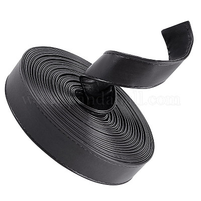 Плоский шнур из искусственной кожи&nbsp;LC-WH0006-05B-02-1