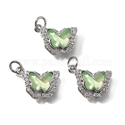 Латунные микро проложить кубического циркония подвески KK-Q043-03P-02-1