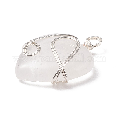 Природного кварца хрустальных подвесок PALLOY-JF01663-06-1