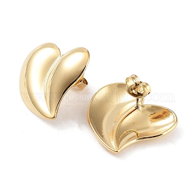 Серьги-гвоздики из нержавеющей стали 304 EJEW-P245-14G-1