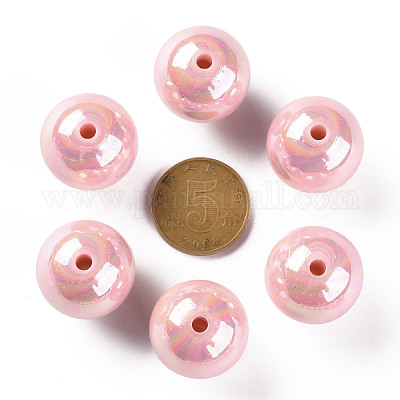 Непрозрачные акриловые бусины MACR-S370-D20mm-A01-1