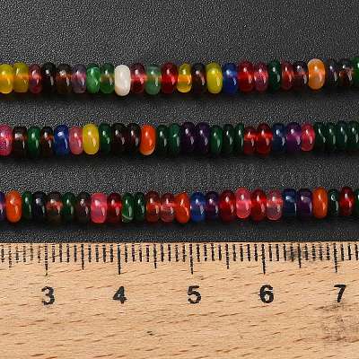 Природный агат бисер нитей G-L635-A01-4x2mm-02-1