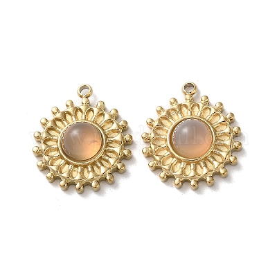 Подвески кошачий глаз STAS-T064-24C-G-1