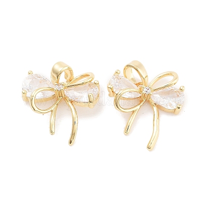 Латунные микро проложить кубического циркония подвески KK-P271-05G-C-1