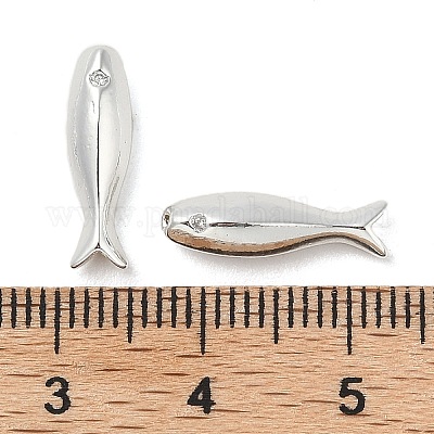 Латунные микро проложить кубического циркония бусы KK-U045-15S-1