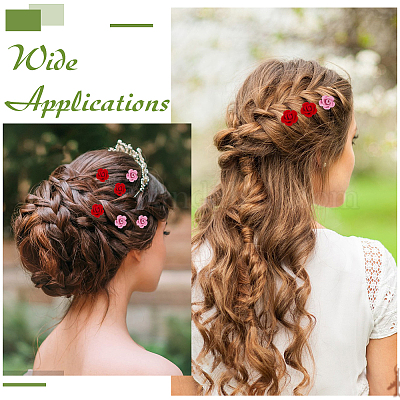 40 шт. 2-цветная пластиковая заколка для волос для укладки волос для женщин и девочек&nbsp;OHAR-MA0001-01-1