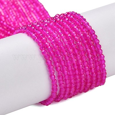 Прозрачные стеклянные бусины GLAA-H021-04-23-1